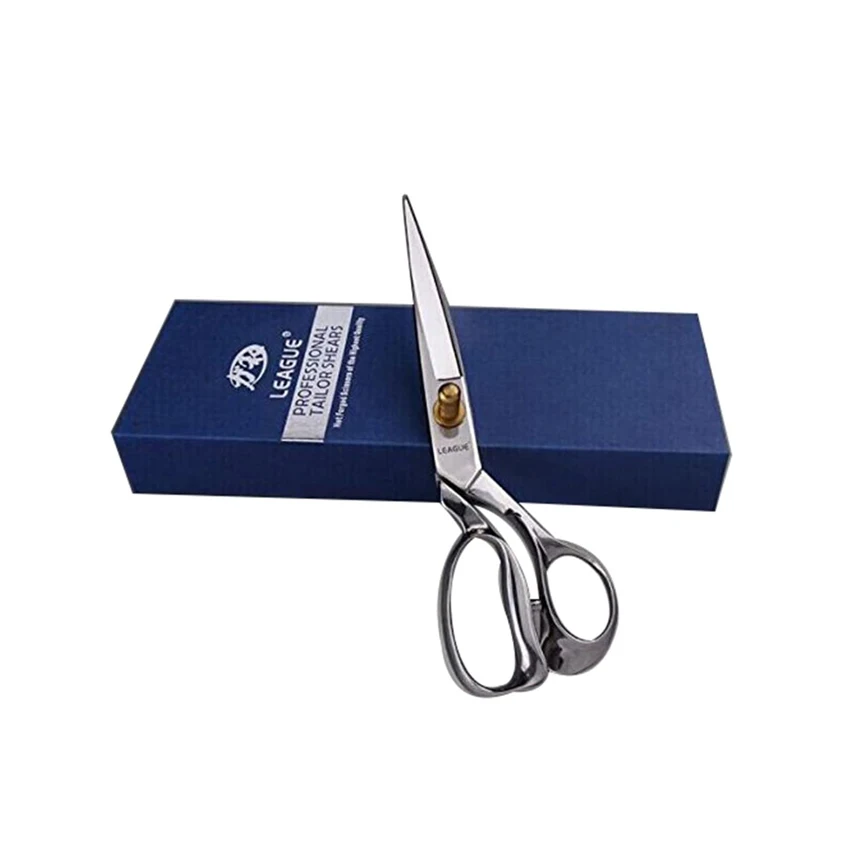 LEAGUE Sewing Scissors Process quality all stainless steel tailor scissors 12 inches high-grade wool clothing leather scissors