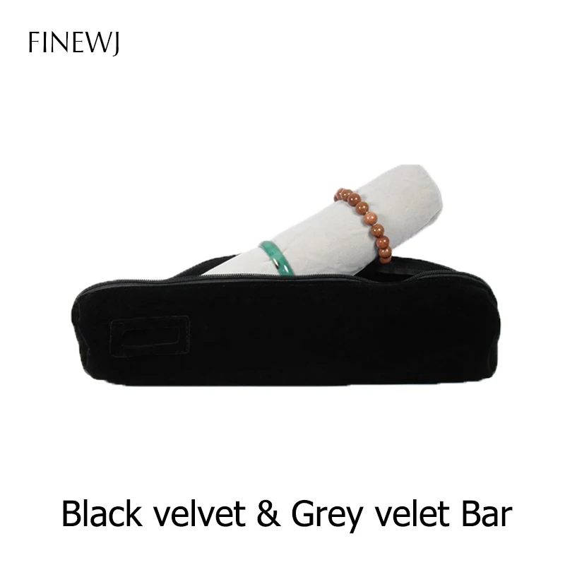 Bracelet Display Holder Bar Gift Bangle Watch Storage Bag Case PU Leather Velvet Portable Travel Organizer Jewelry Zipper Pouch