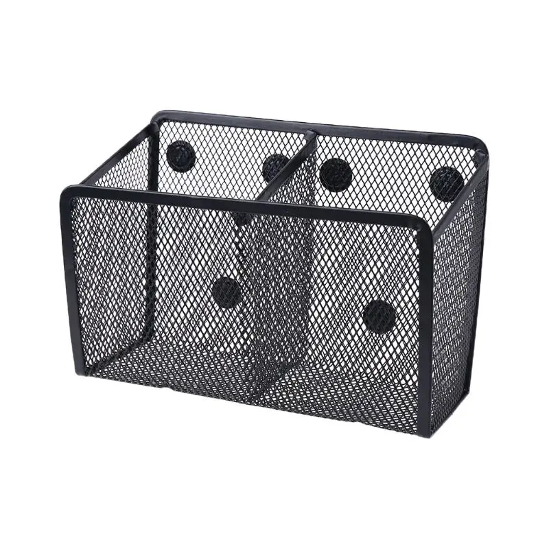 Metal Wire Mesh Basket Storage Box Blackboard Chalk Pen Pencil Makeup