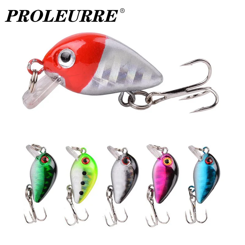 

1Pcs Mini Crank Fishing Lures 28mm 2g Sinking Hard Bait Wobbler Jig Swimbait Crankbait Carp Striped Bass Pesca Fishing Tackle