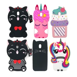 For Coque Samsung J5 2017 Case Cute 3D Cartoon Cat Unicorn Silicone Soft Back Cover For Samsung Galaxy J3 J5 J7 2017 Pro EU Case