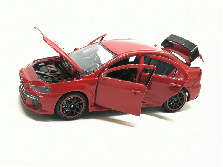 1/32 Lancer EVO X 10 BBS RHD Diecast Model CAR Toys For Kids Boy Girl Gifts