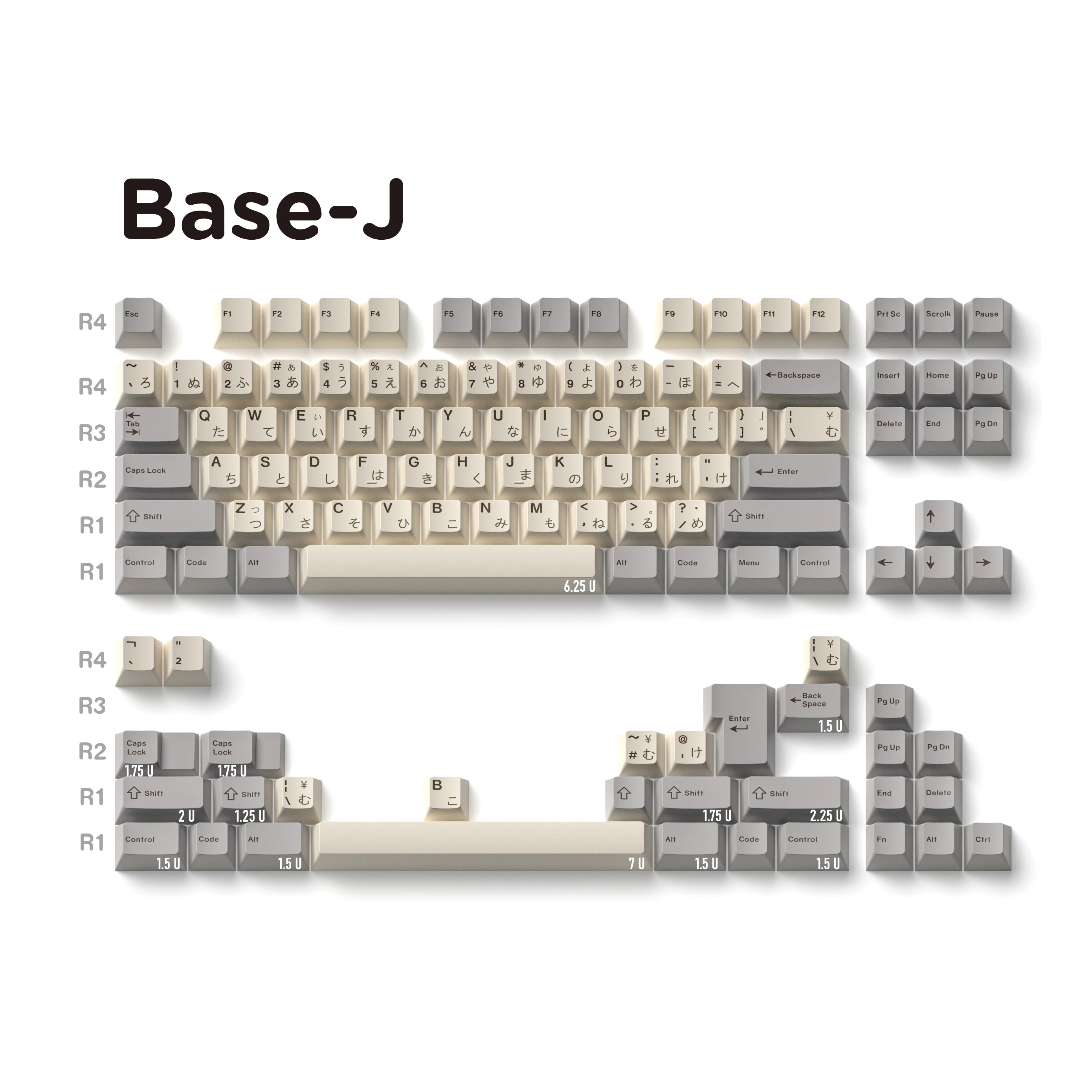 Imagem -06 - Desert Milk Cinza Amarelo Japonês Pbt Cherry Perfil Custom Keycaps Teclado Mecânico Double-shot Keycap Gh60 Gk64 Rk87