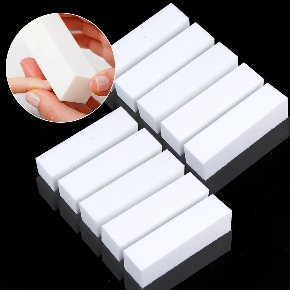 5/10Pcs Nagel Puffer Professionelle Nagel Datei Polierer Block Maniküre Pediküre Dateien Schleifen Polieren Schwamm Nail art Zubehör