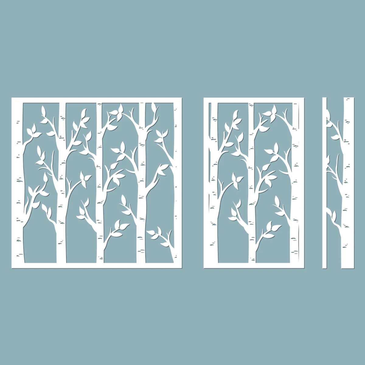 Birch Or Aspen Trees With Leaves Metal Cutting Dies New Diy Emboss Stencil Scrapbooking Dies For Card Making 2021