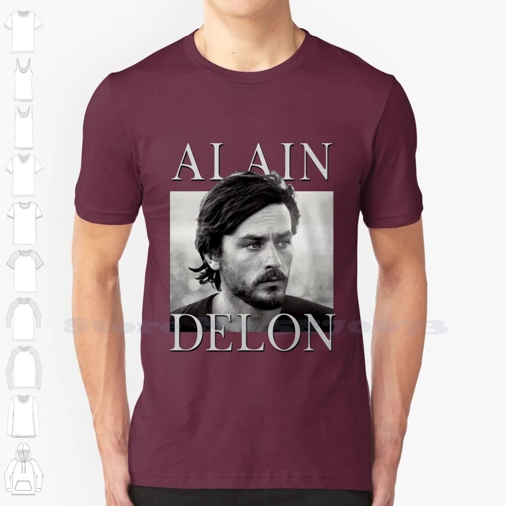 Alain Delon French Actor Black White Tshirt For Men Women Alain Delon Alain Delon Actor French France Films Black And White