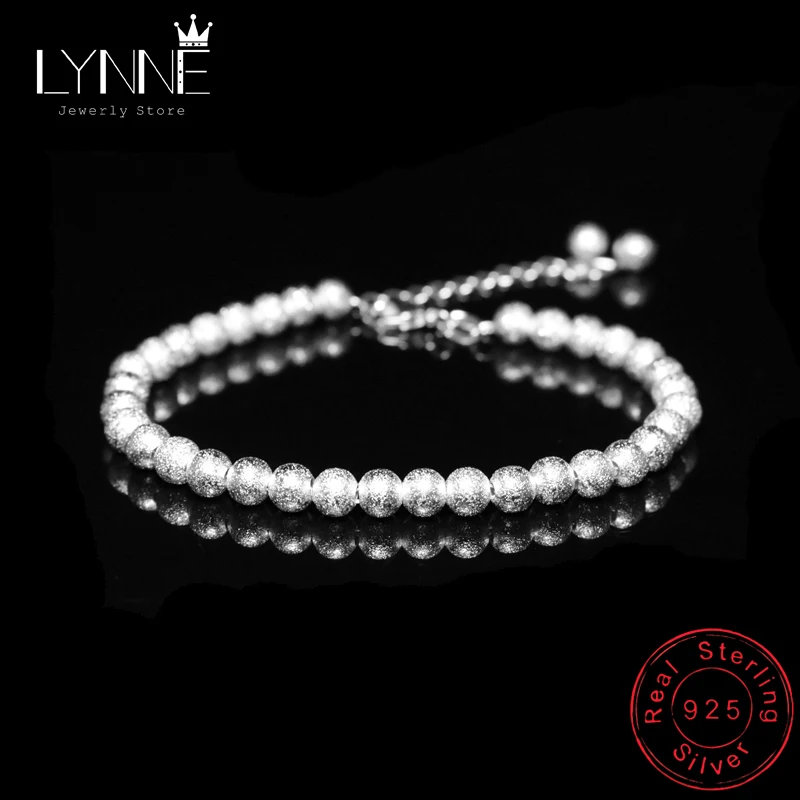 New Arrival Fashion Small Ball Beaded Bracelet Chain 925 Sterling Silver Hand Chain Bracelets For Women&Girl Fine Jewelry Gift