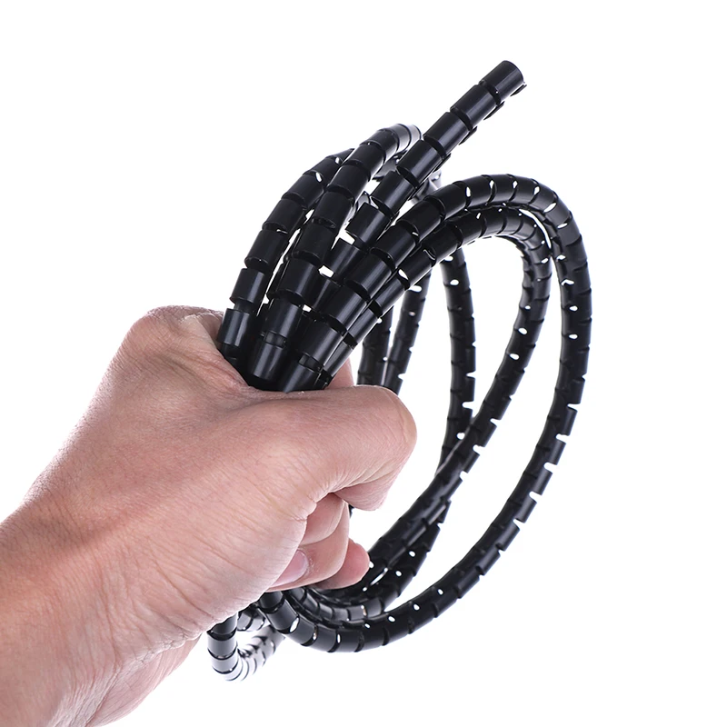 8mm 1M Linie Organizer Rohr Schutz Spirale Wrap Wickel Kabel Draht Protector Abdeckung Rohr