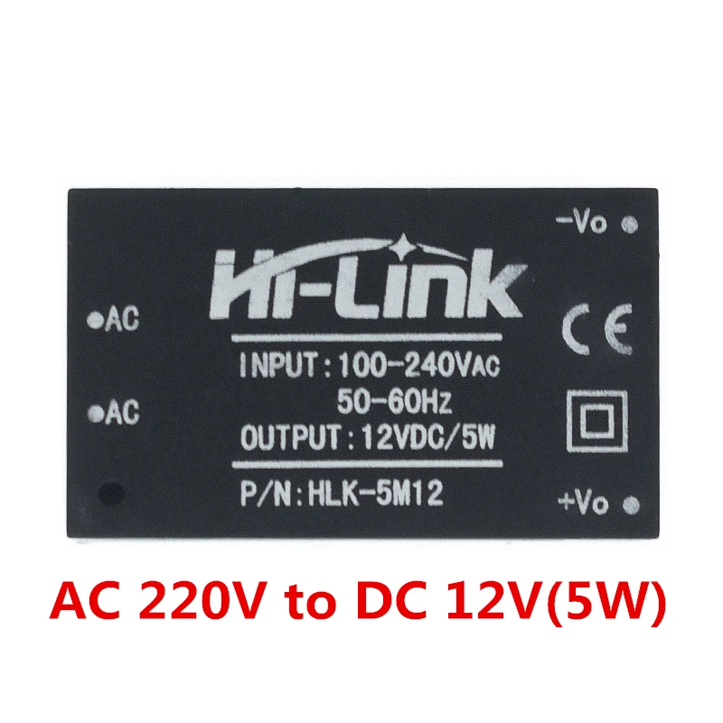 HLK-5M03 HLK-5M05 HLK-5M12 5W AC-DC 220V to 12V/5V/3.3V Buck Step Down Power Supply Module Converter Intelligent