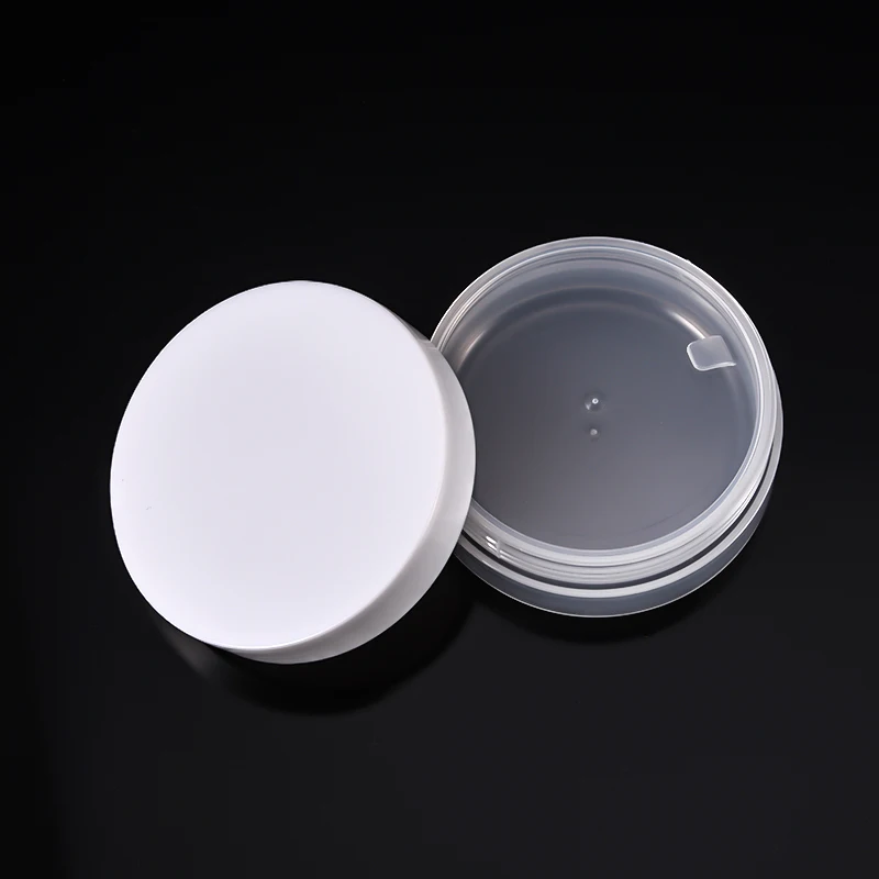 12pcs Plastic Jar Empty Cosmetic Containers Clear Pots with Lids White Cap Cream Box Container Tin Frosty 3g 5g 10g 30g 50g 100g