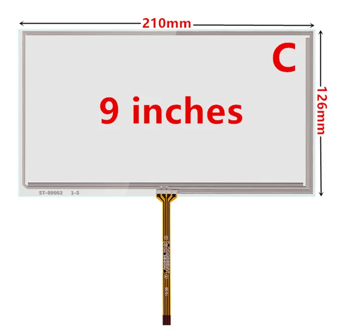 9/10.1 Inch Resistive Digitizer For Car DVD GPS Navigation Multimedia Industrial Medical Equipment Touch Screen Panel Glass