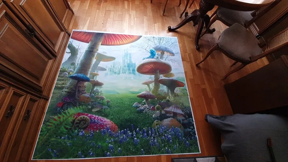 Capisco-telón de fondo para estudio fotográfico, accesorio de fantasía, cuento de hadas, País de las Maravillas, Castillo de setas, personalizado para cumpleaños