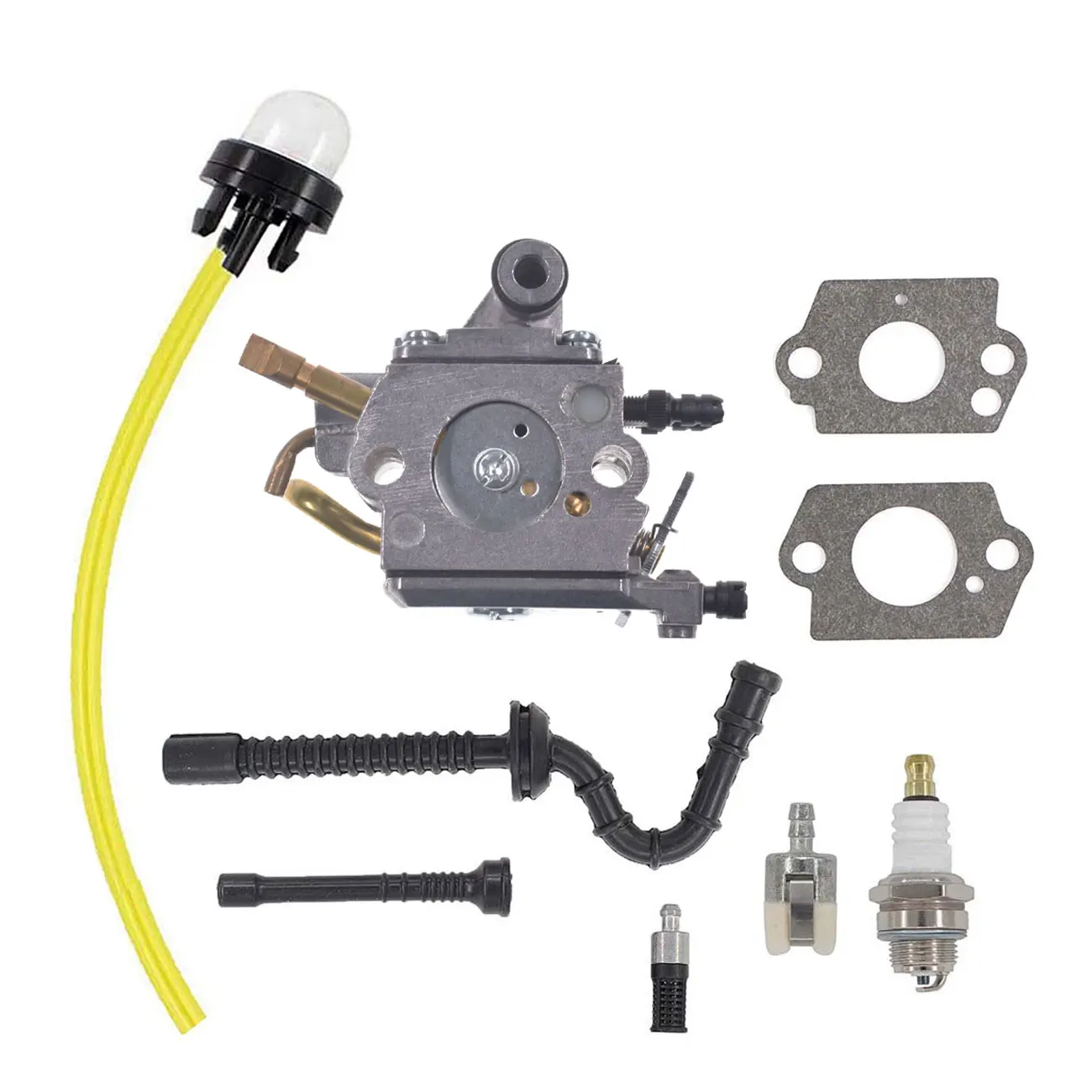 기화기 점화 플러그 Carb 연료 호스 Pimer 전구 연료 lineFor Stihl MS192 MS192T MS192TC 전기 톱 Zama C1Q-S258
