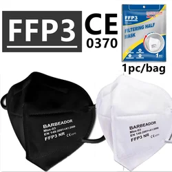 Individually packaging CE 0370 certified Approval FFP3 NR mask 6 layer protection filtering half3mask homologadas fpp3 fp3