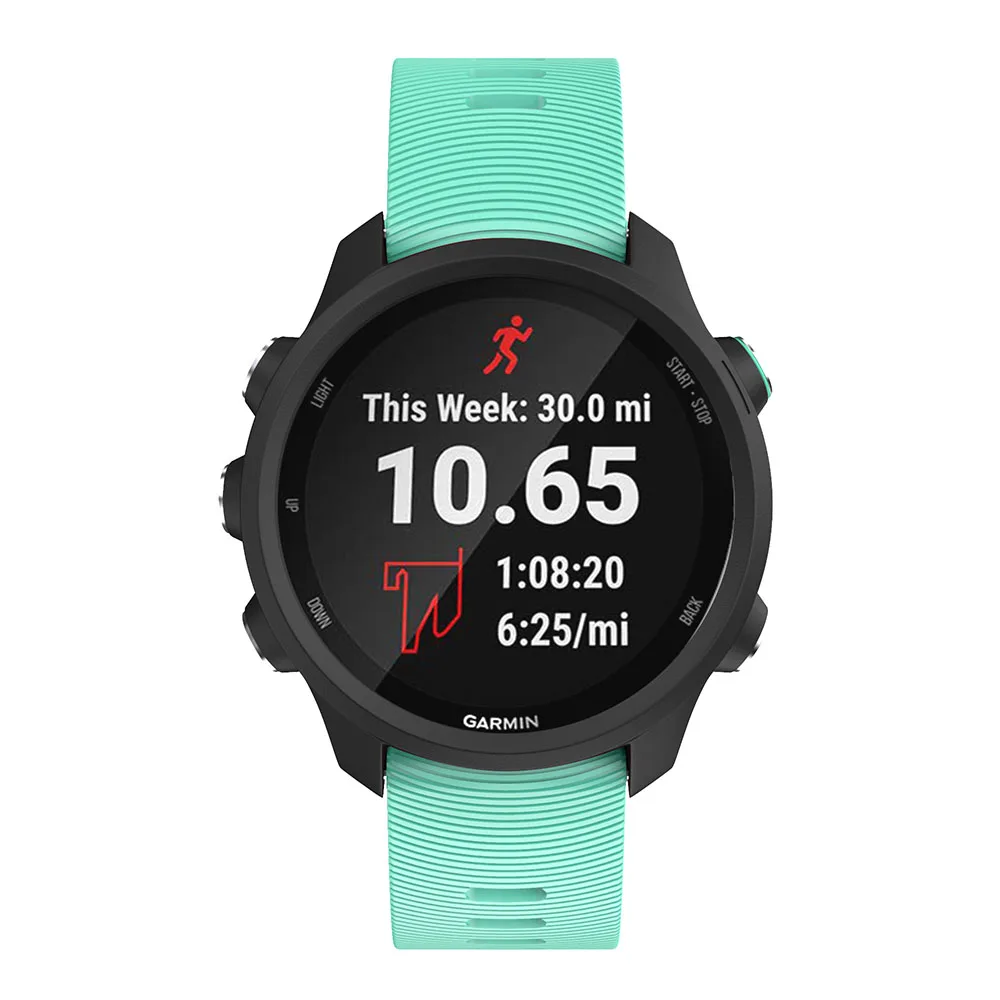 سوار سيليكون رياضي 20 مللي متر لـ Garmin Forerunner, 245 245M 645 Vivoactive 3 ، سوار ساعة ذكية ، سوار معصم للساعات