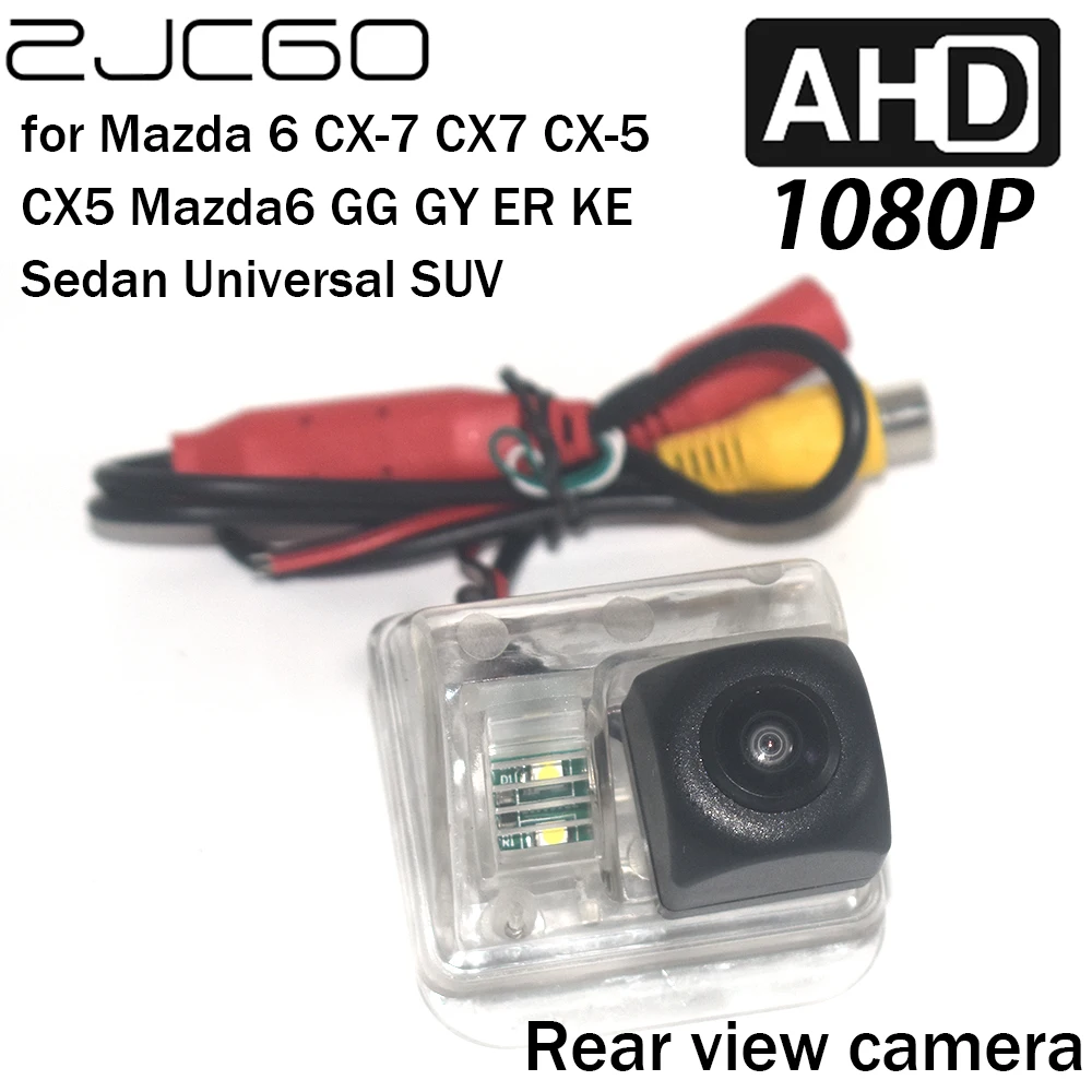 ZJCGO Car Rear View Reverse Backup Parking AHD 1080P Camera for Mazda 6 CX-7 CX7 CX-5 CX5 Mazda6 GG GY ER KE Sedan Universal SUV