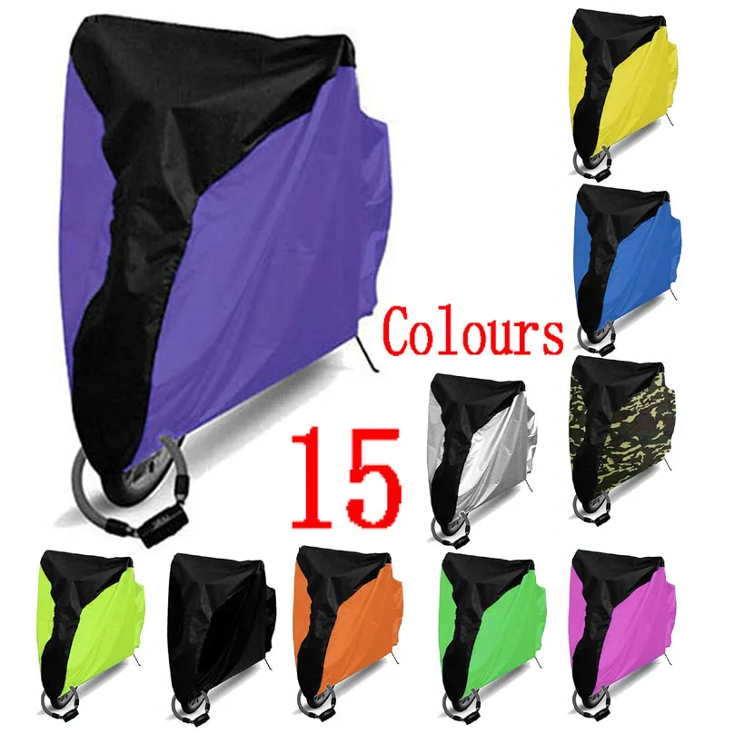 

purple Bicycle Protector Rain Dust Cover Waterproof UV Protective For Bike Bicycle Utility Cover Outdoor Size S,M,L.XL 15 Colors