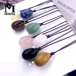 Natural Egg Crystal Ornament Aventurine Rose Quartz Stone Healing Gemstone Divination Spiritual Meditation Ornament