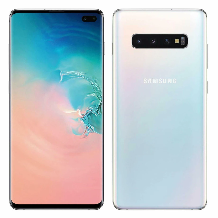 Samsung-Galaxy s10 plusオリジナルのAndroid携帯電話,デュアルSIM