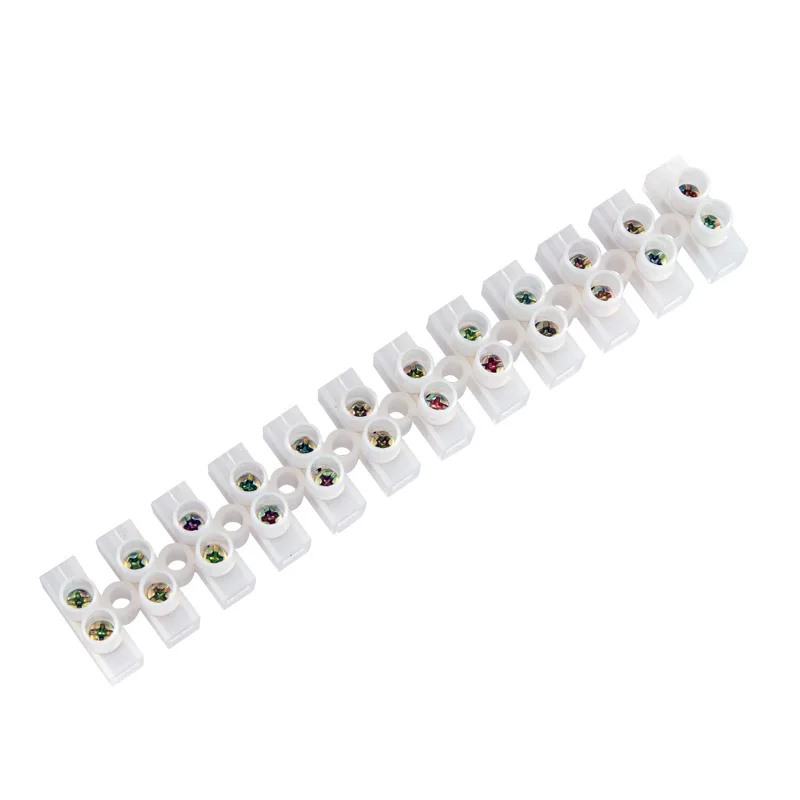 Wire connector Dual Row 12 Positions Barrier Strip Block Terminal Plastic Electrical connector terminal Screw terminal block