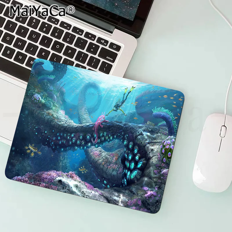 MaiYaCa New Designs Subnautica Durable Rubber Mouse Mat Pad Rubber PC Computer Gaming mousepad