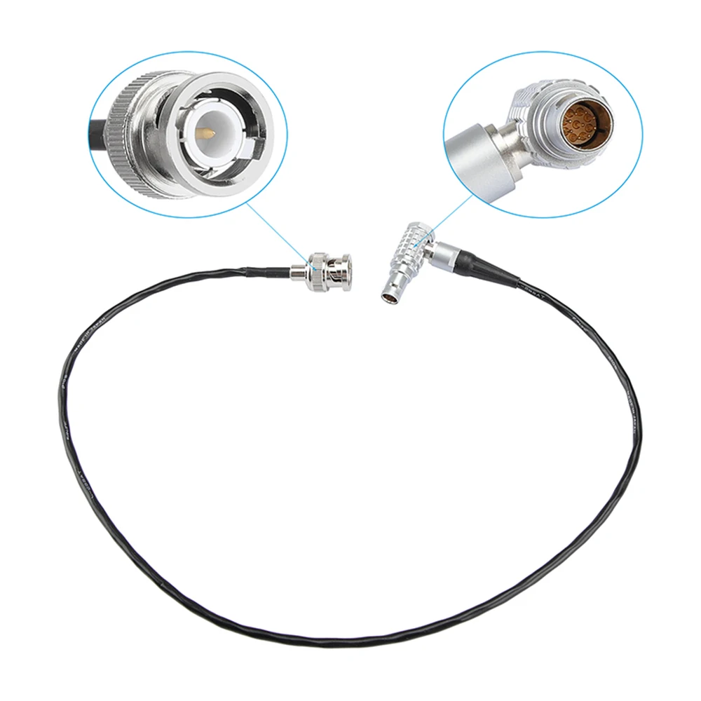 CAMVATE Standard rosso Komodo Timecode cavo dritto BNC maschio a EXT ad angolo retto 9 Pin maschio per dispositivi audio ZAXCOM (53cm di lunghezza)