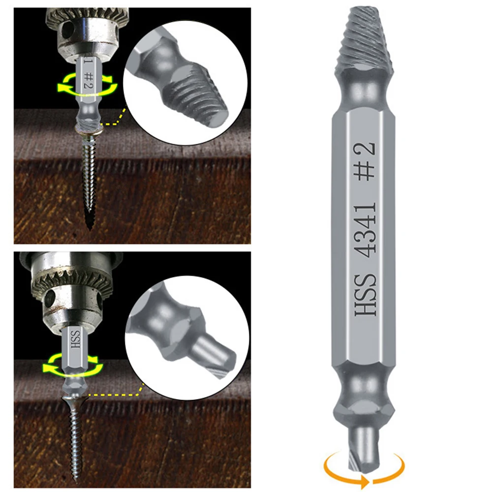 SMARLAN 6/5/4Pcs Screw Extractor Mata Bor Extractor เจาะชุด Broken Speed Out Bolt Extractor Bolt สตั๊ดอุปกรณ์กำจัด AA