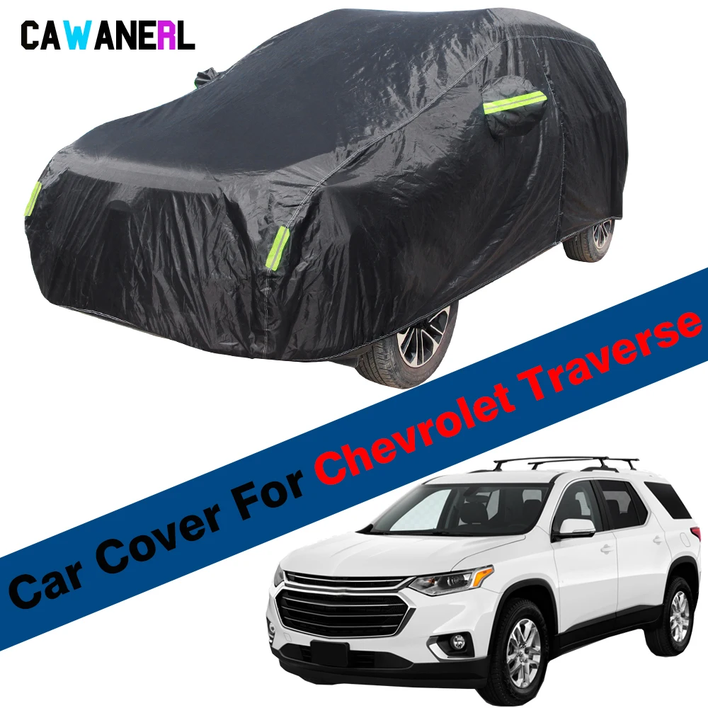 Waterproof Car Cover For Chevrolet Traverse Outdoor SUV Sun Shade Anti-UV Rain Snow Dust Protect Cover Windproof