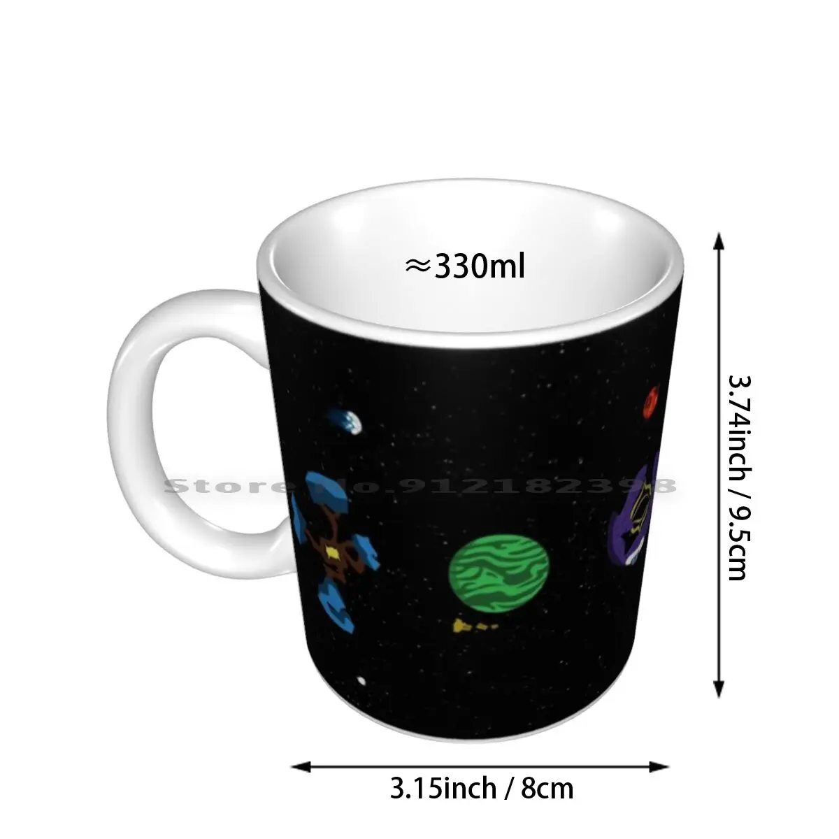 Outer Worlds Solar System ( Space ) Ceramic Mugs Coffee Cups Milk Tea Mug Outer Wilds Timber Hearth Brittle Hollow Quantum Moon