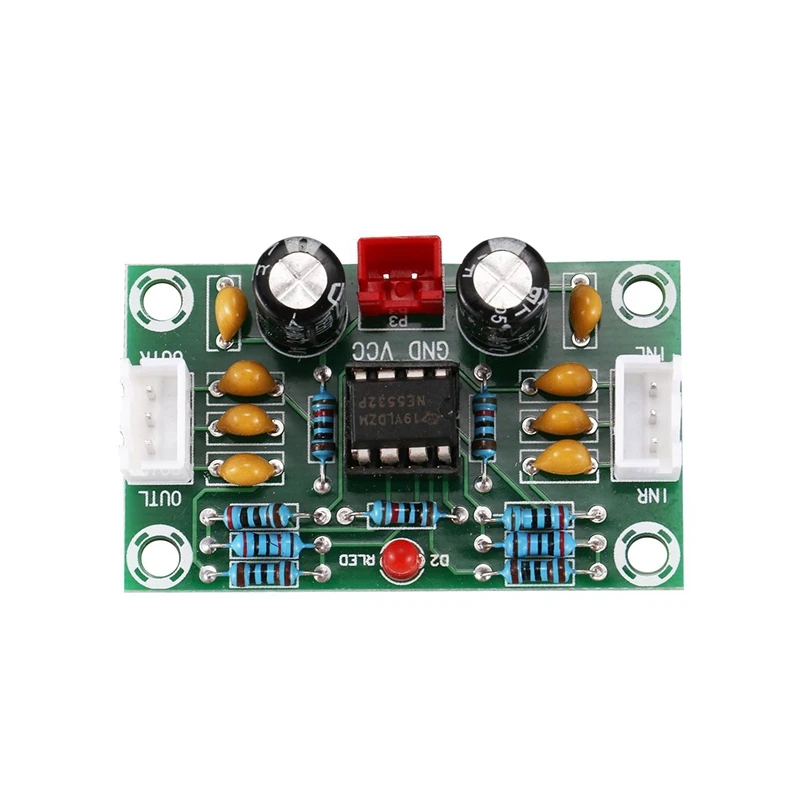 2X Mini Preamp Op Amp وحدة مكبر للصوت ثنائي القناة NE5532 Preamplifier لهجة المجلس 5 مرات واسعة الجهد 12-30 فولت