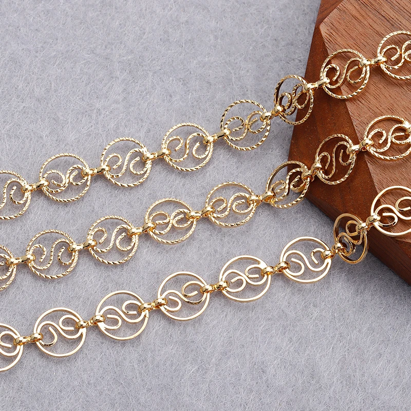 GUFEATHER, 1 m/Los, C164, DIY-Kette, REACH-Pass, nickelfrei, 18 Karat vergoldet, Kupfer, Charm, Schmuckherstellung, DIY-Armband-Halskette – Detail 6