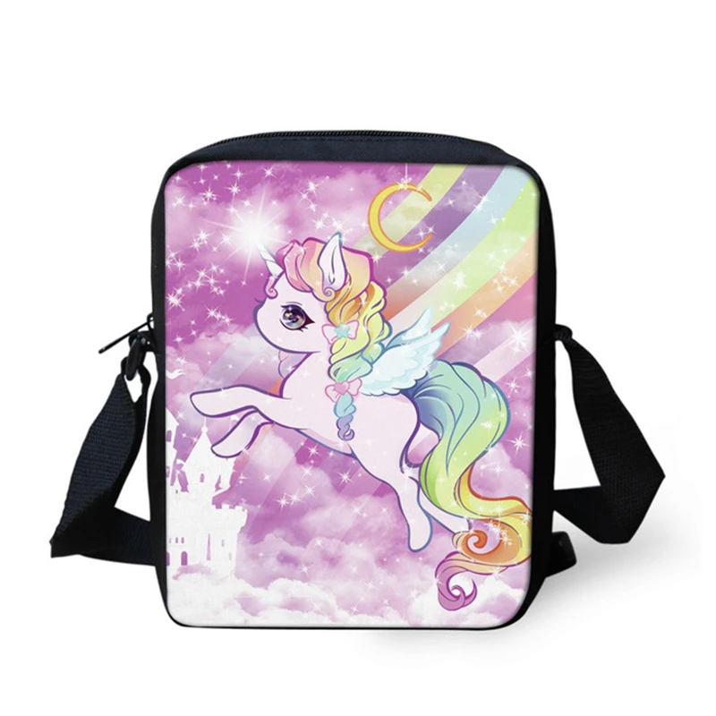 

INJERSDESIGNS Cartoon Crossbody Bags For Women Girls Cute Unicorn Print Handbag Shoulder Pack Lady Messenger Bags Fashion Bolsa