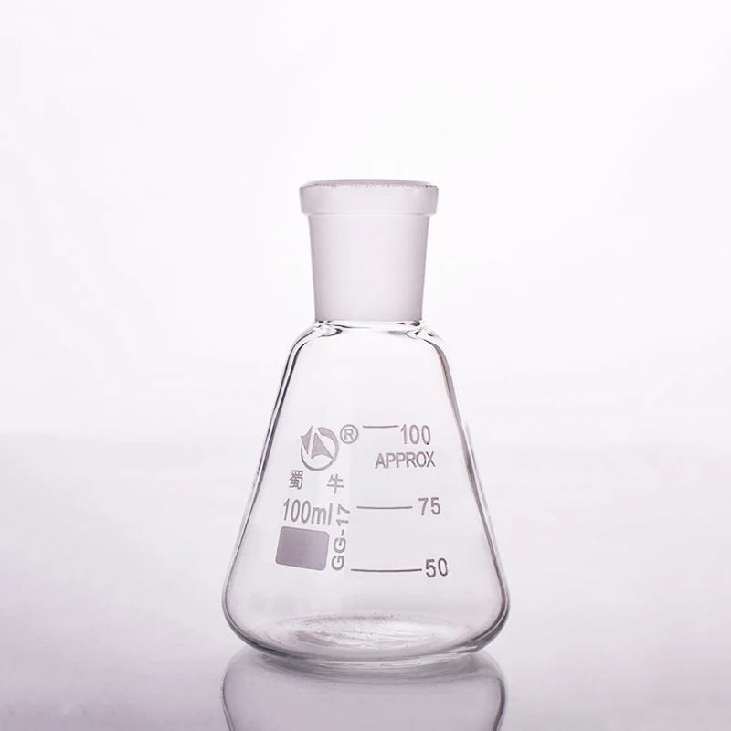 50-10000ml Glass Erlenmeyer Flask Conical Bottle, 24/29 Joint, Lab Chemistry Glassware Supplies