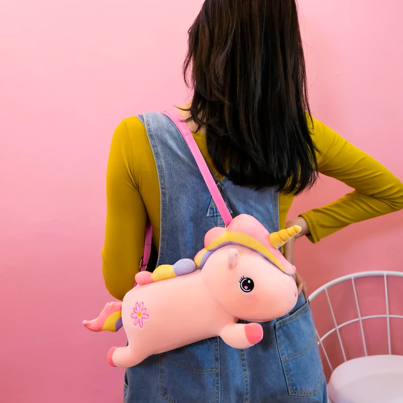 40cm Unicorn Bag Plush Unicorns Toy Backpack Toys For Girls Kids Birthday Gift Cute Backpacks Birthday Gifts For Childrens