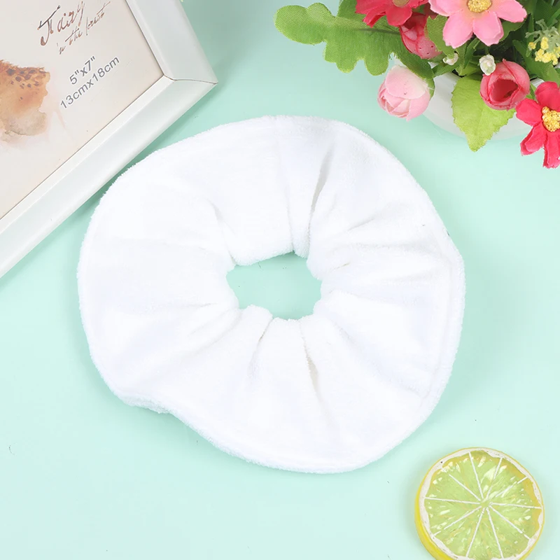 New Women Large Wide Microfiber Hair Drying Scrunchies Towel Hair Band For Frizz Free Solid Rubber Band Hair Tie For Sport Yoga