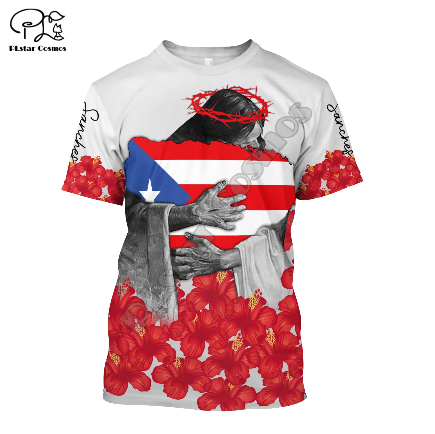

Новинка 2021, модные летние футболки PLstar Cosmos с 3D принтом культуры Пуэрто-Рико, футболка с коротким рукавом для мужчин и женщин, Повседневная Уличная одежда P36