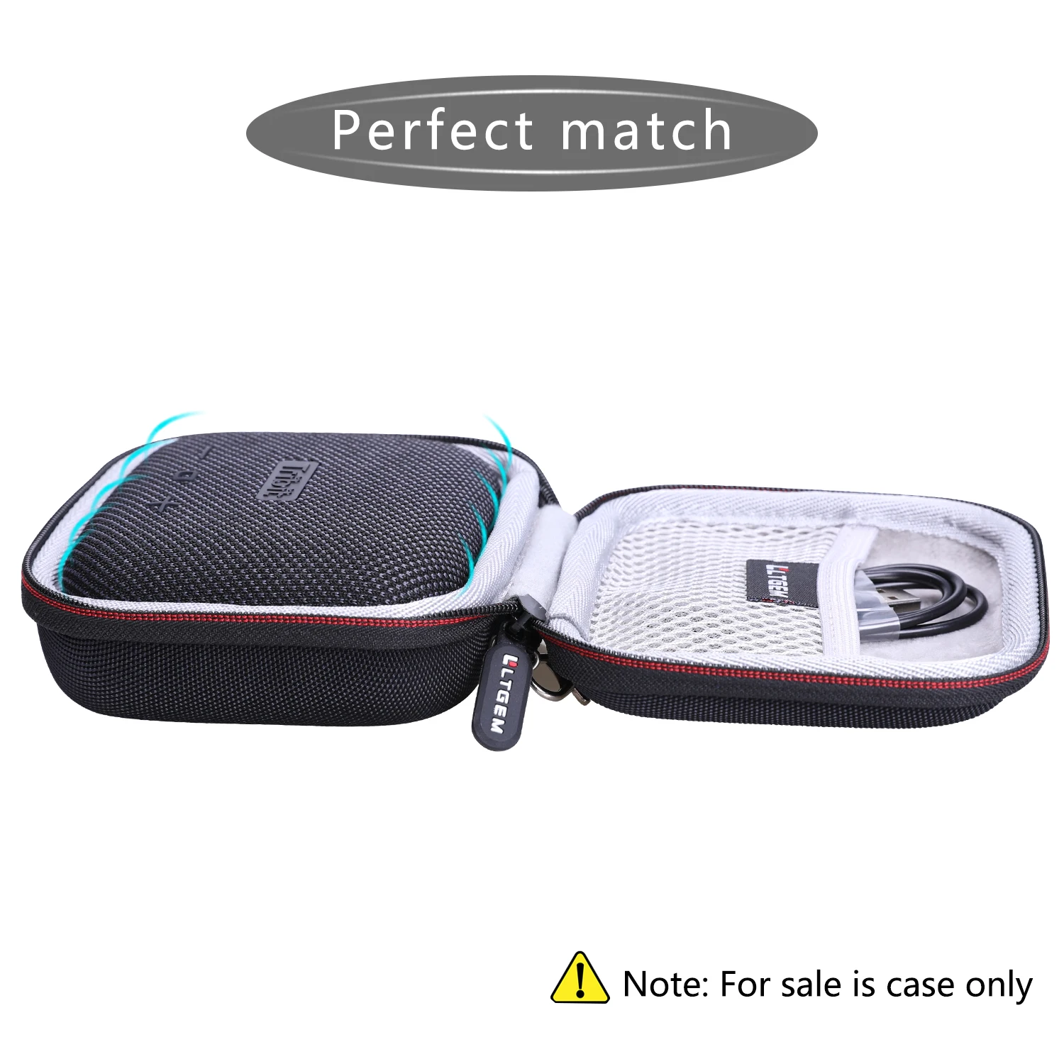 Ltgem Waterdichte Eva Hard Case Voor Tribit Storm Doos Micro Bluetooth Speaker