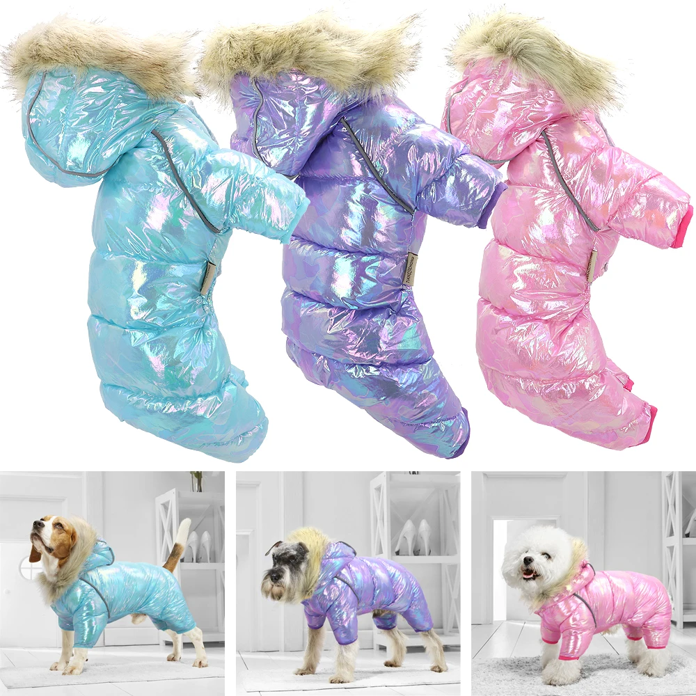 Luxury Dog Clothes for Small Medium Dogs Clothing Winter Coat Jacket Clothing for Corgi Pug French Bulldog Clothes Waterproof