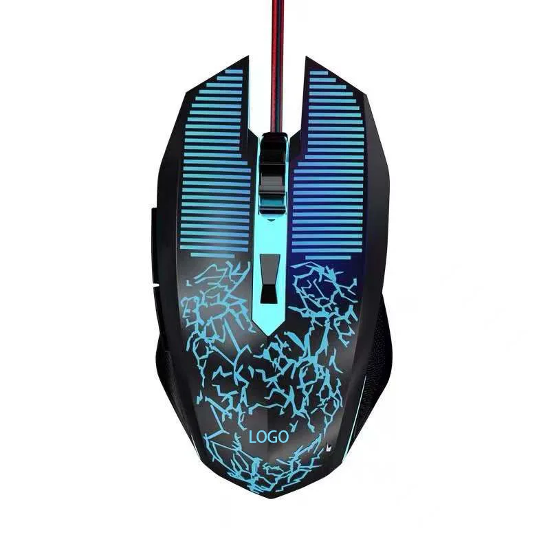 

Human 6D Crack Gaming Luminous Mouse DPI3600 Four Gears