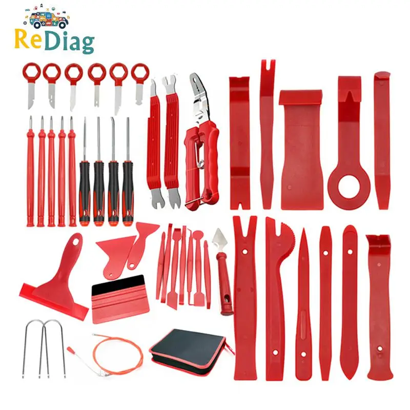 

Car Removal Hand Tool Kit Door Clip Panel Trim Dash Disassembly Tool Open Installer Repairing Pry Tool Kits