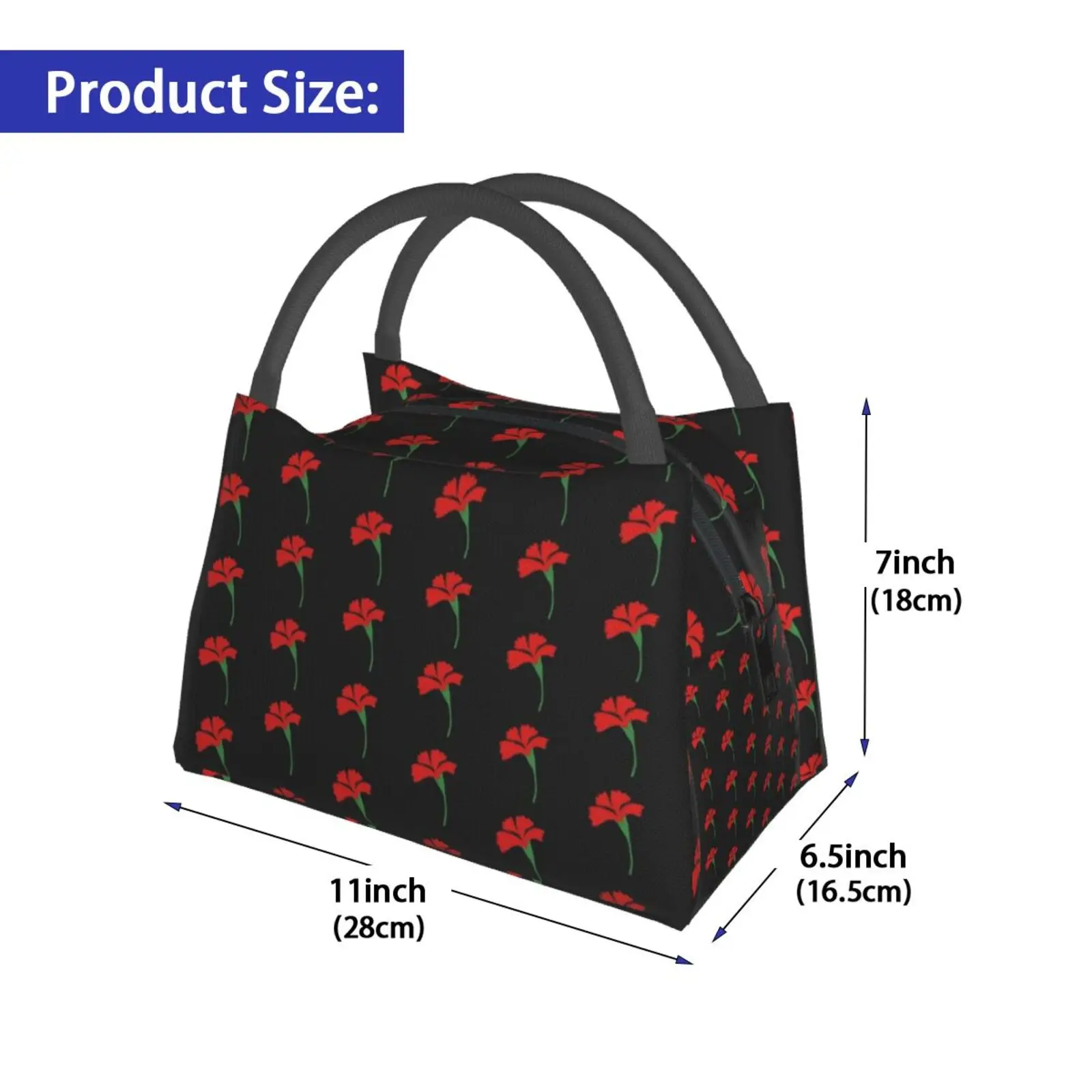 Cooler Lunch Bag Picnic Bag Hadestown Flower-Icon Hadestown Hades Town Musical Broadway Musicals Theater