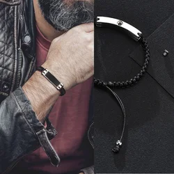 Ashes Bracelet,Men's Cremation Urn Braided Bracelet, Ashes Jewelry for Him,Stainless Steel Men's Urns Gift