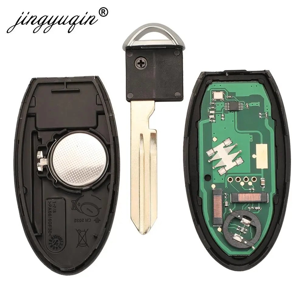 jingyuqin TWB1G662 433Mhz ID46 Smart Remote Car Key for Nissan Micra Juke Sentra Patrol Note Navara Tiida Frontier CWTWB1U825