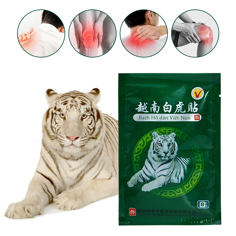 8-96pcs Vietnam White Tiger Balm Patches Muscle Pain and Joints Arthritis Knee Neck Lumbar Back Pain Medical Plaster Health Care