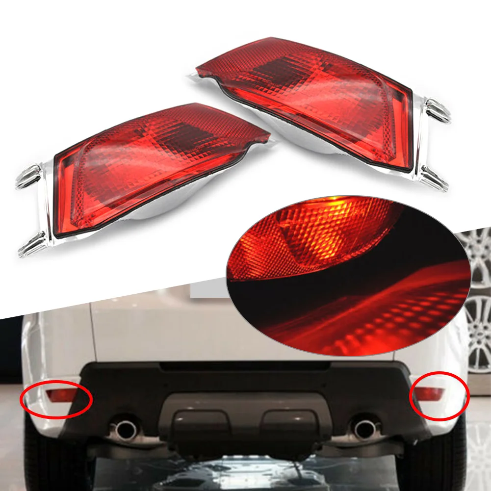 2Pcs Car Rear Bumper Fog Lamp Light Red Lens For Land Rover Range Rover Sport L494 2014 2015 2016 2017 2018 2019 2020 2021