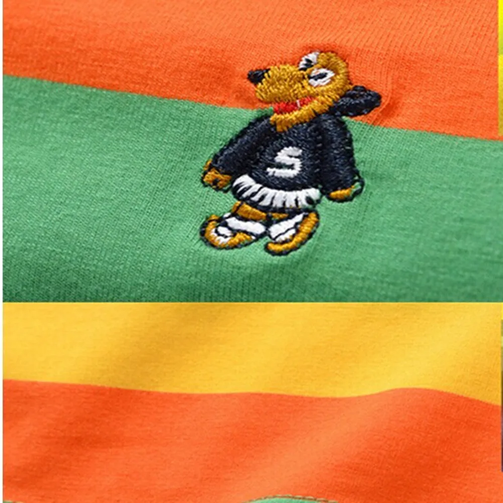 Fashion Boys Long Sleeve Shirt Stripe Cotton T-Shirt size: 2-3years YF073