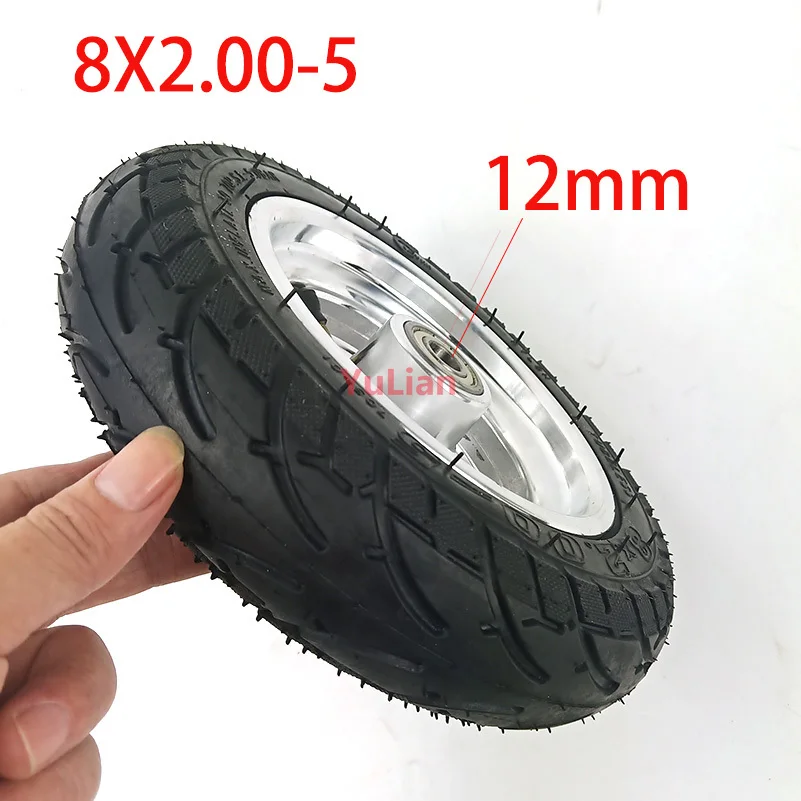 8x2.00-5 Tubeless Tire Wheel Tyre 2.10-5 Wheel Hub for Kugoo C3 S3 S2 MINI Electric Scooter Modified Parts