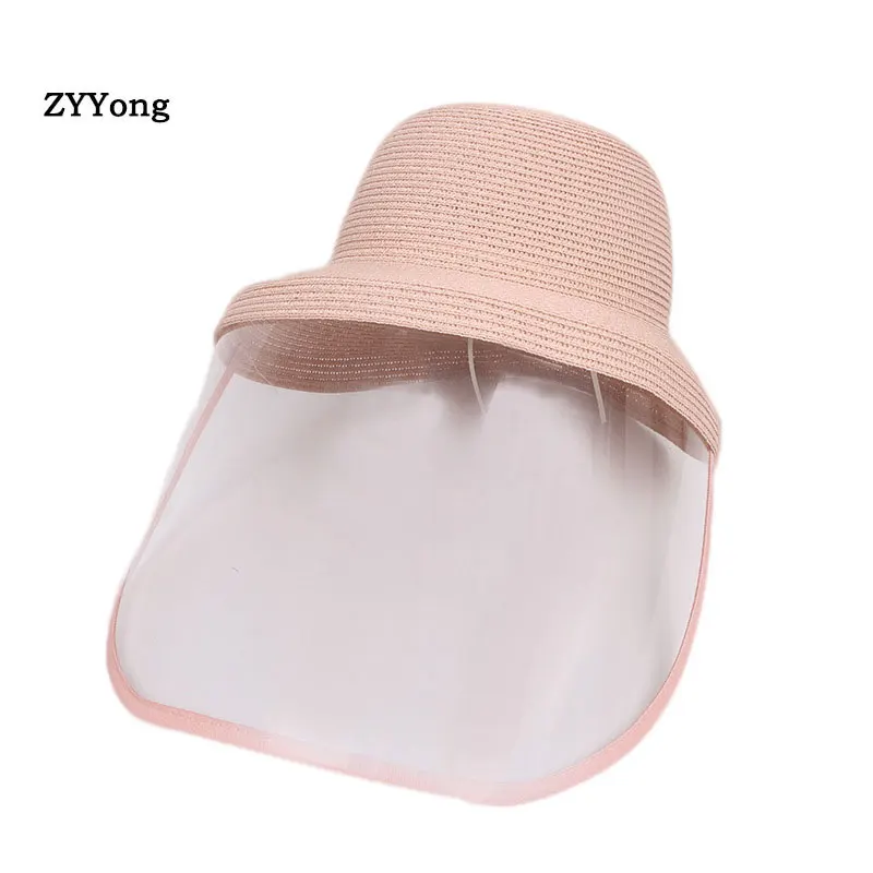 2020 New Anti-fog Hats Men Women Dust Protection Bucket Hat Female Outdoor Travel UV Sun Block Straw Hats And Sun Caps