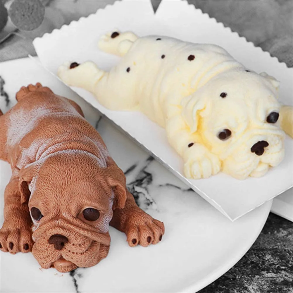 Dog Silicone Mold 3D Shar Pei Dog Mold DIY Cake Decoration Mousse Mold Cute Chocolate Jelly Ice Cream Fondant Molds1