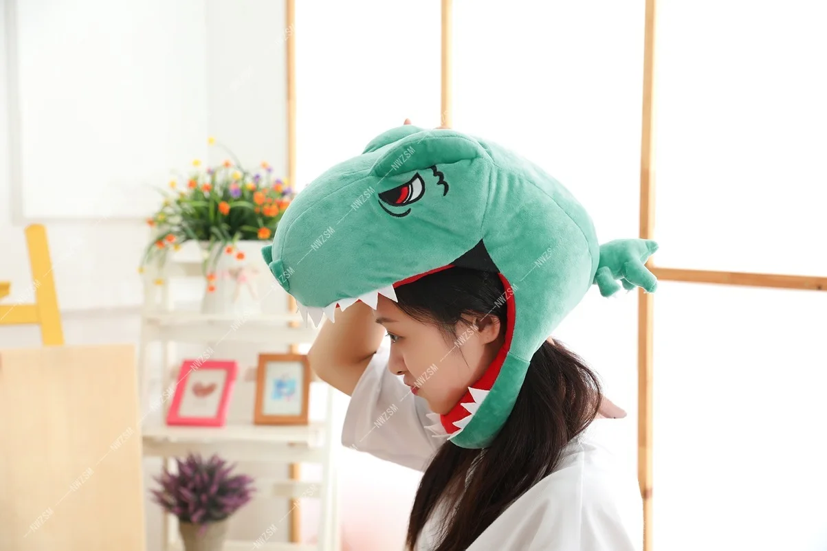 

Dinosaur headset Dinosaur hat photo props photo props plush headset cute